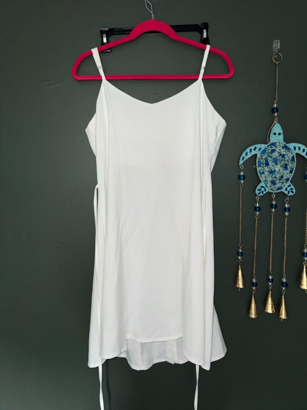 White Button-Front Dress - Picture 3 of 5